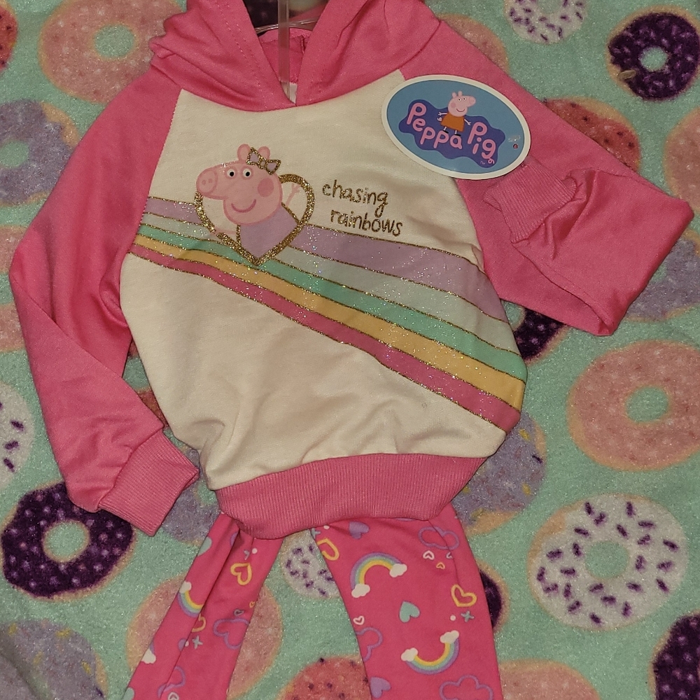 Peppa pig rainbow outfit